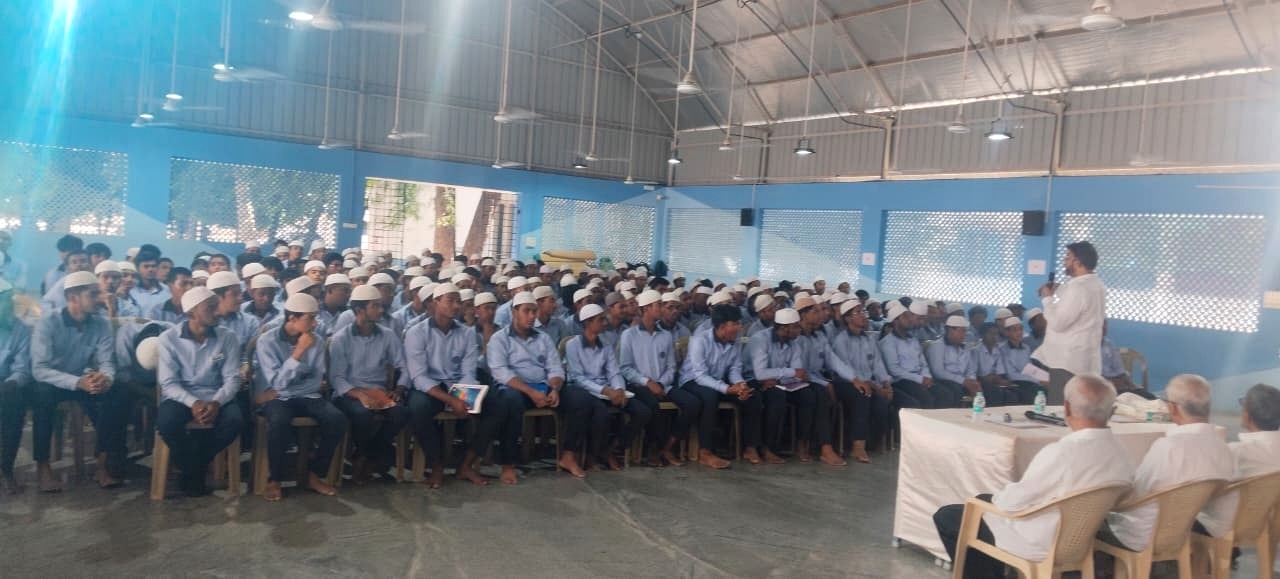 Keynote Speech on the Dias for School Boys on AI and its Impact on Future of Works