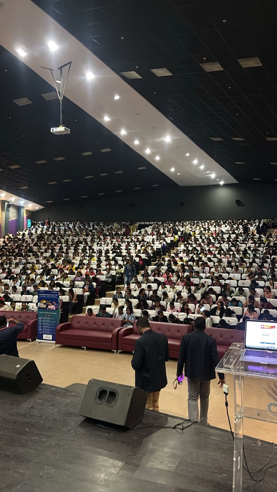NASSCOM Foundation × IBM SkillsBuild Orientation at MRECW — Addressing the Full Auditorium